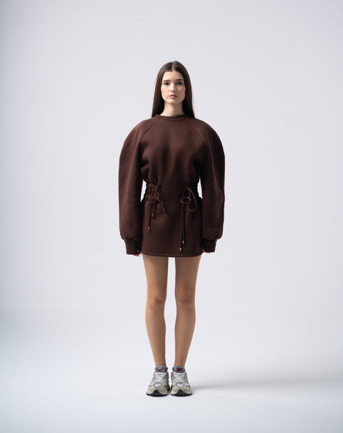 Enxhaline | Mins Dress in Brown