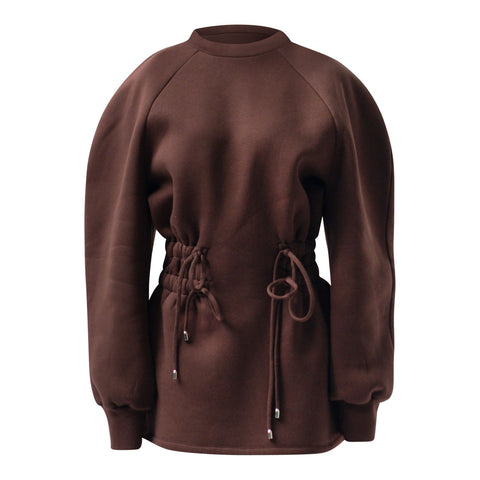 Enxhaline | Mins Dress in Brown