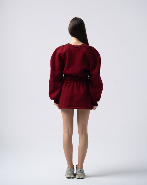 Enxhaline | Mins Dress in Burgundy