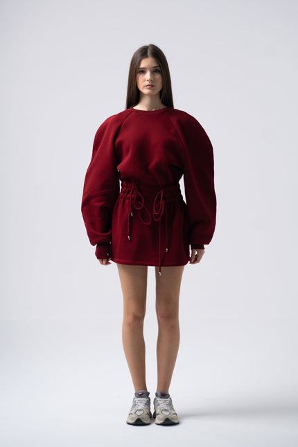 Enxhaline | Mins Dress in Burgundy