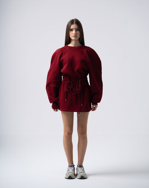 Enxhaline | Mins Dress in Burgundy