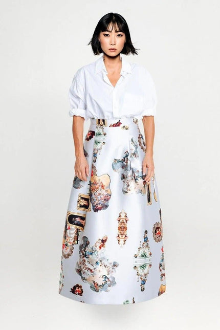 Evening Skirt - Sicily Dirty White