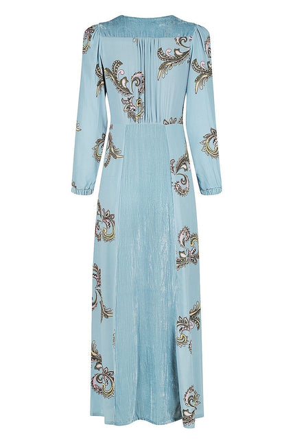 Violet Fish I Evie Dress  - Aegean Blue