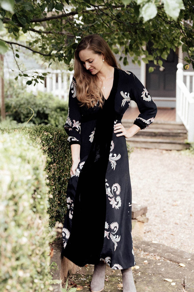 Violet Fish I Evie Sukienka - Paisley Black