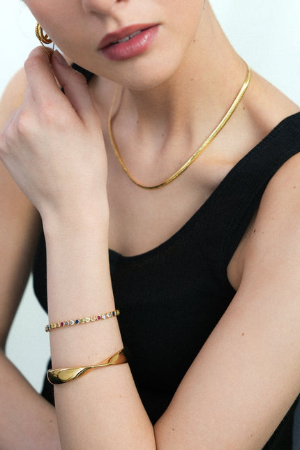 Miss Cecilia | Rainbow Tennis Bracelet