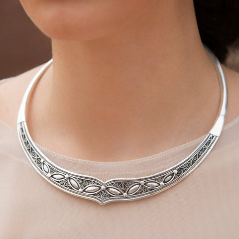 Yelli Jewels | Grey Tiara Choker