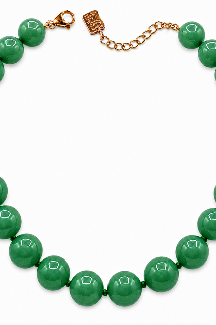 Michael Nash Jewelry | Abigail 16Mm Semi Precious Green Aventurine Necklace