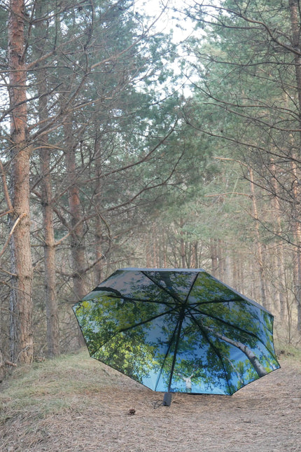 Forest Umbrella – Natural Elegance, Windproof & UPF50+.