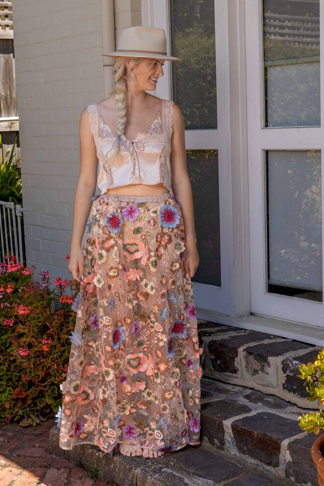 Harlow Loves Daisy | Celestial Wildflower Maxi skirt