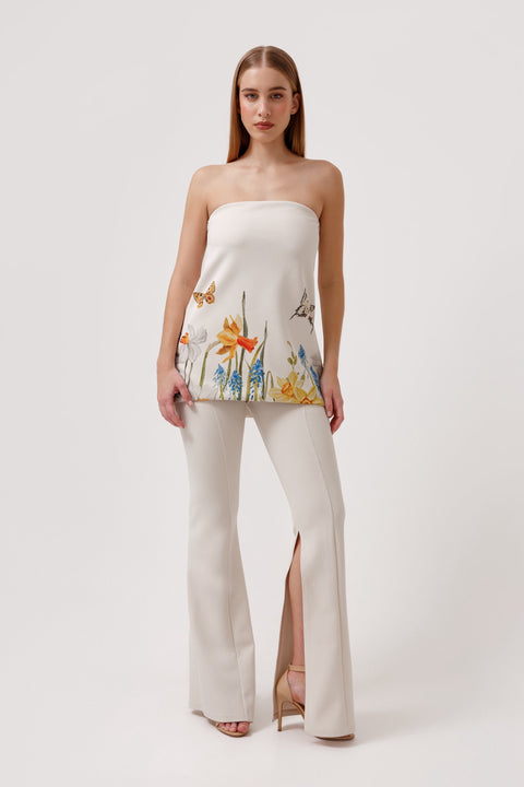 Ashley Stambouli | Gardenia Top beige