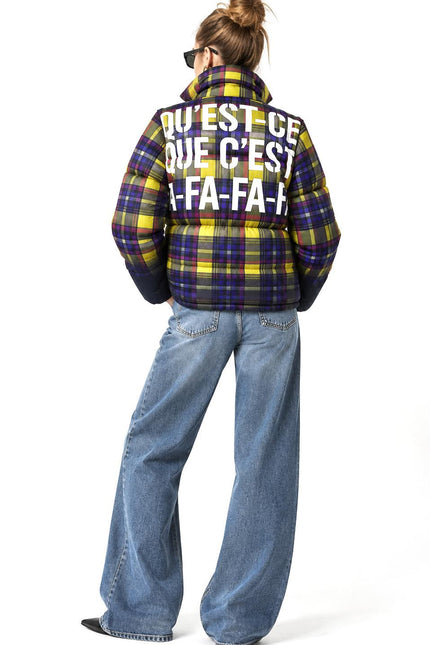 Puffer – Tartan Yellow Purple