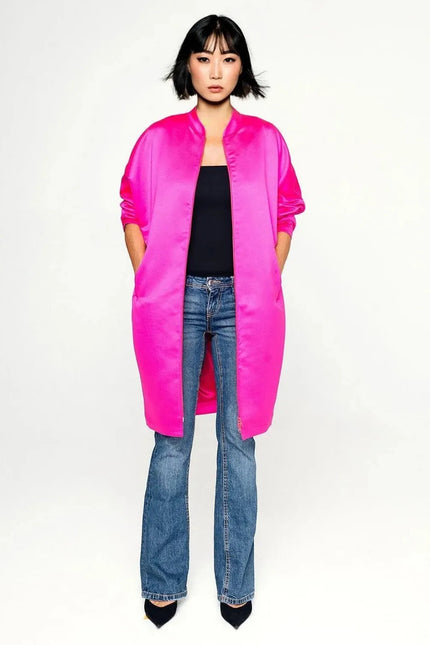 Festive Occasion Coat - Hot Pink