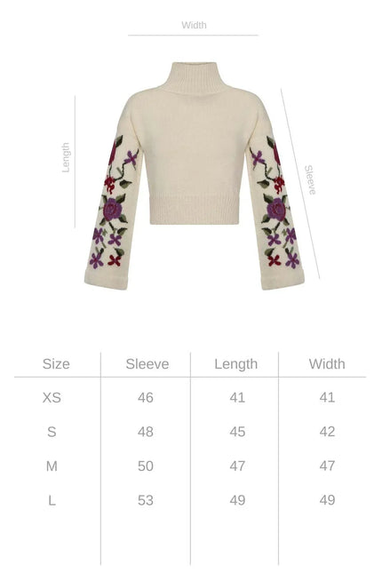 Flowery Sweater NORGÄTE alpaca knitwear sustainably made in Peru