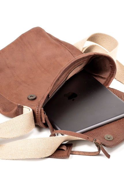 The Dust Company | Shoulder bag Messenger Park Avenue tobacco