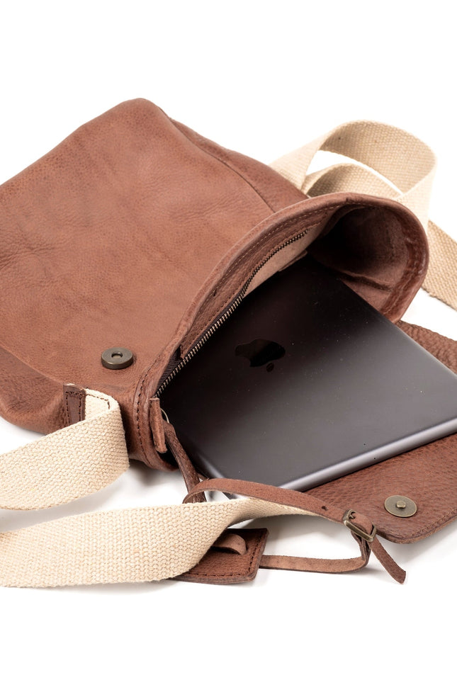 The Dust Company | Shoulder bag Messenger Park Avenue tobacco