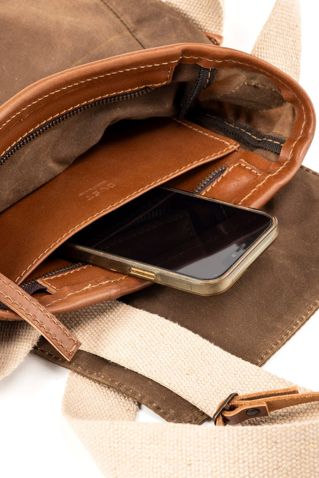 The Dust Company | Shoulder bag Messenger Made in USA brown