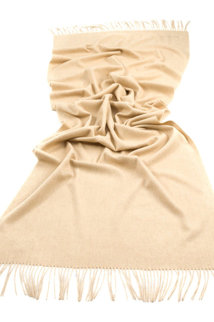 Bel Cashmere | Estola/ Bufanda grande con flecos beige