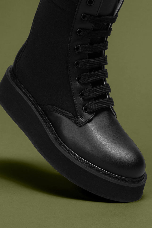 O2 Monde | Gaia Boots black abrasivato