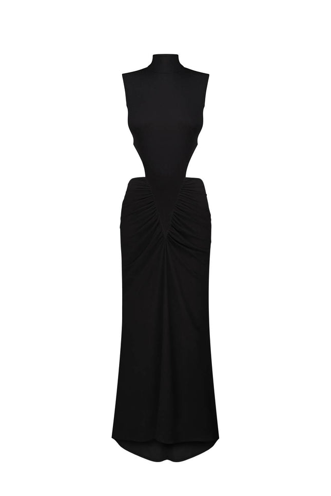 Kolosova | Black And White Maxi Dress