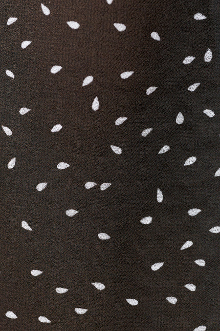 Riley Raindrop Pleated Midi Skirt - Black - Detail 3