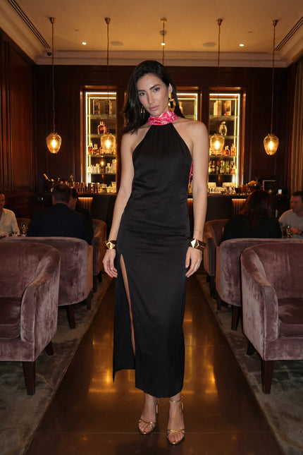 Movom | Vega Maxi dress with halter neck