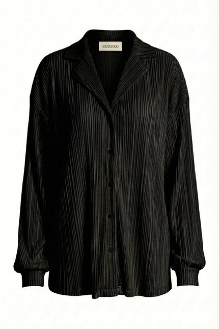 BÚDZIKO | AMELIA CREAMY PLEATED SHIRT