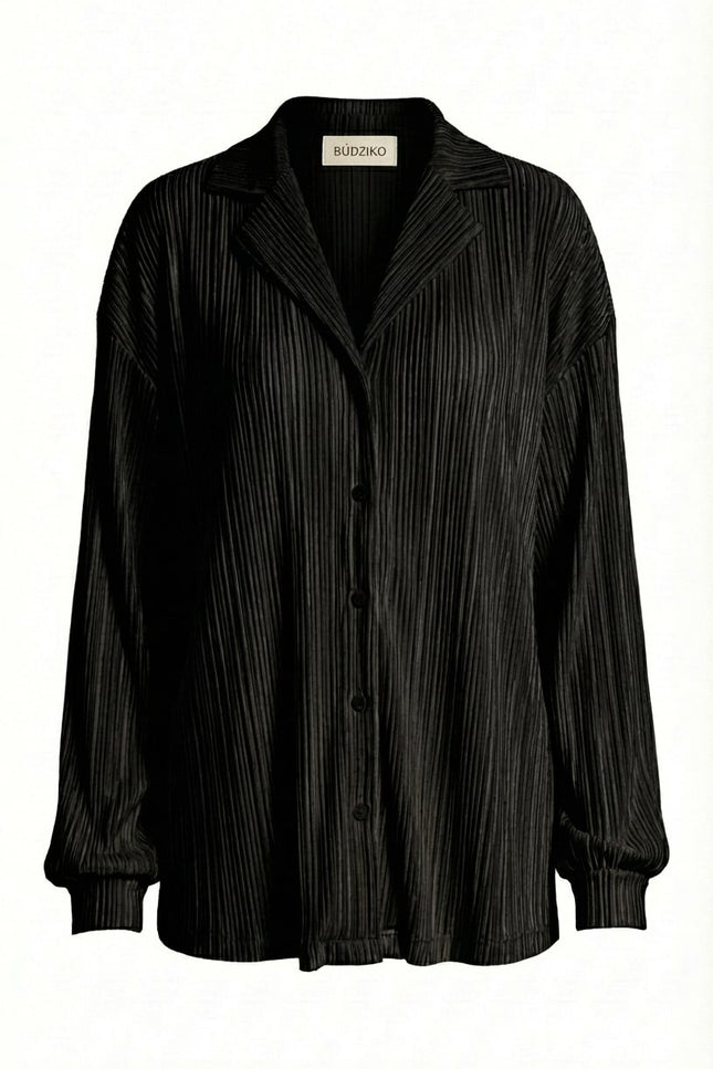 BÚDZIKO | AMELIA CREAMY PLEATED SHIRT