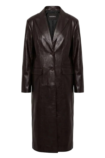 BÚDZIKO | VIVIENNE FAUX LEATHER COAT