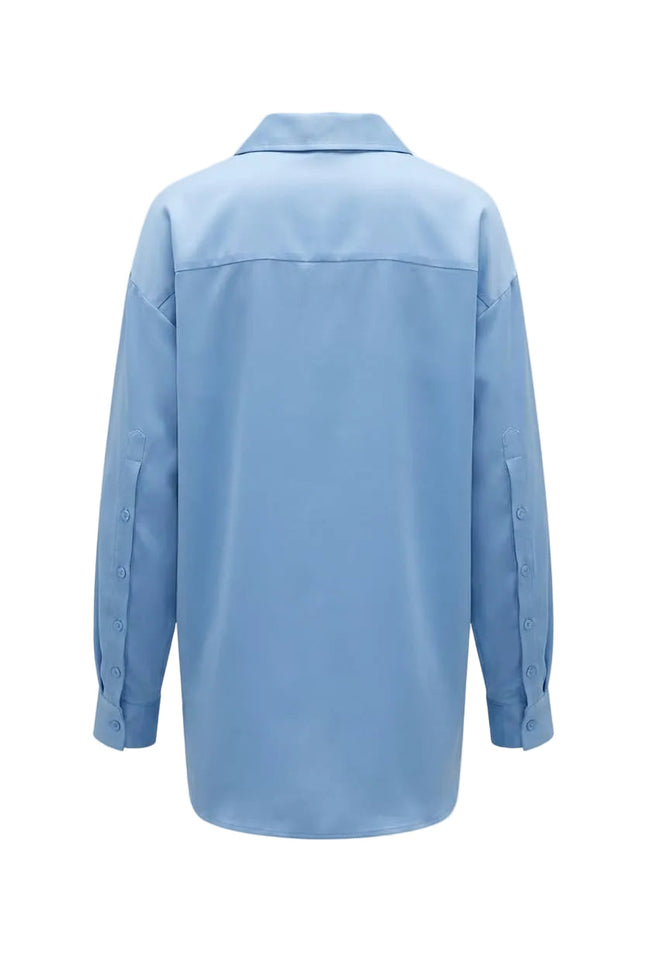 BÚDZIKO | NATURAL SILK SKY BLUE SHIRT
