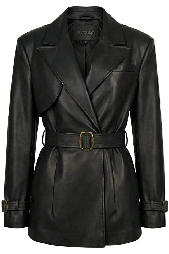 BÚDZIKO | LONDON MILKY FAUX LEATHER JACKET