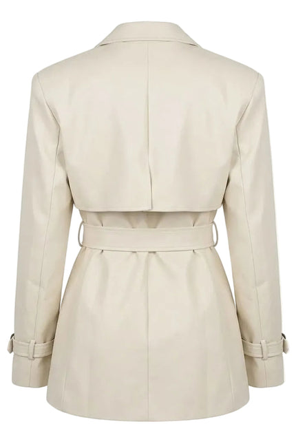 BÚDZIKO | LONDON MILKY FAUX LEATHER JACKET