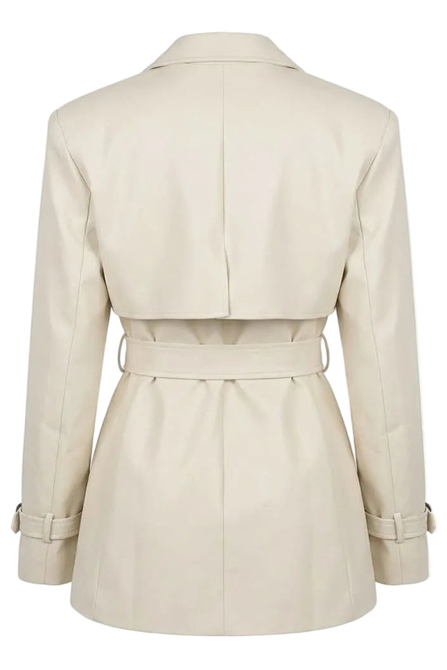BÚDZIKO | LONDON MILKY FAUX LEATHER JACKET