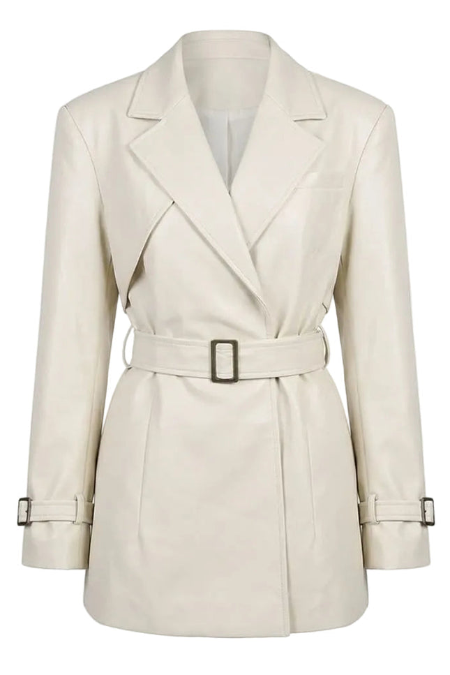 BÚDZIKO | LONDON BROWN CROPPED TRENCH COAT
