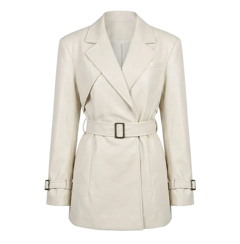 BÚDZIKO | LONDON BROWN CROPPED TRENCH COAT