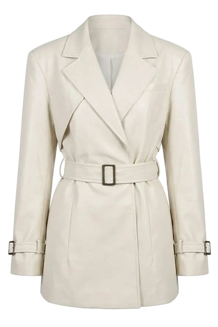 BÚDZIKO | LONDON BLACK CROPPED TRENCH COAT