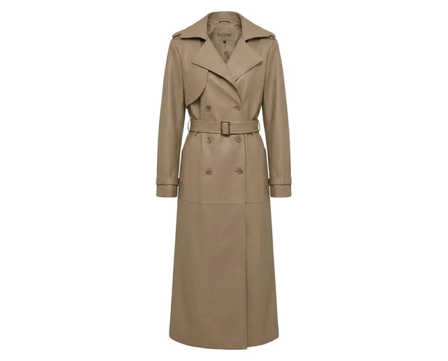 BÚDZIKO | NYC BLACK PATENT LEATHER TRENCH COAT
