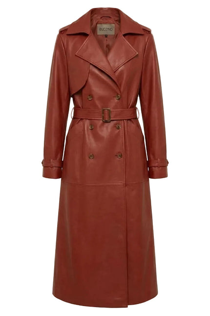 BÚDZIKO | NYC BLACK PATENT LEATHER TRENCH COAT