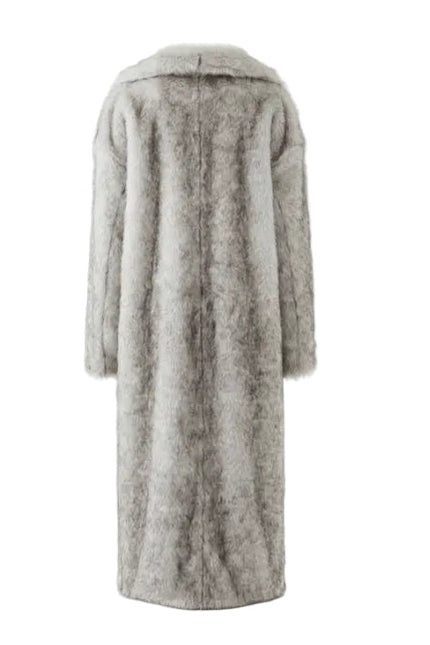 BÚDZIKO | JACQUELINE FAUX FUR GREY COAT