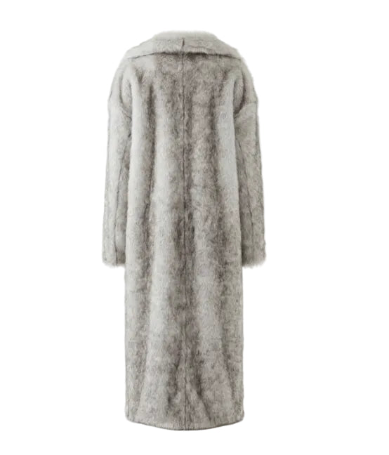 BÚDZIKO | JACQUELINE FAUX FUR GREY COAT