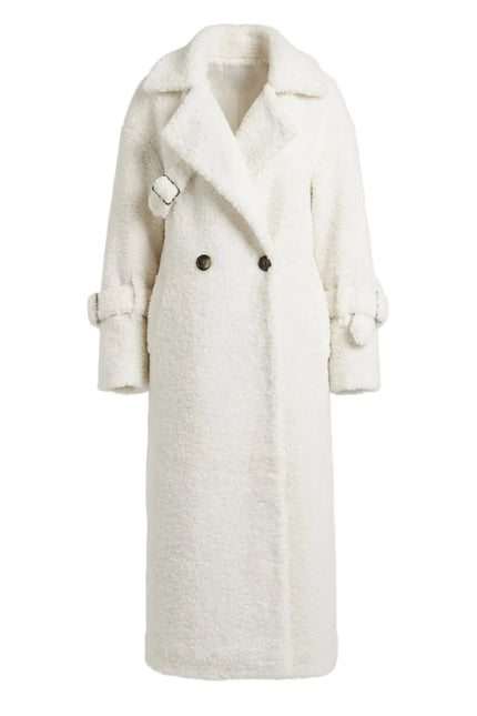 BÚDZIKO | BEIGE LONG TEDDY COAT