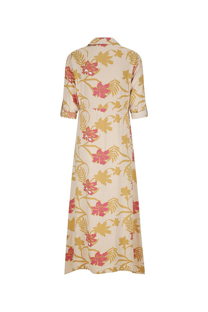 Violet Fish I George Dress - Sand Rose