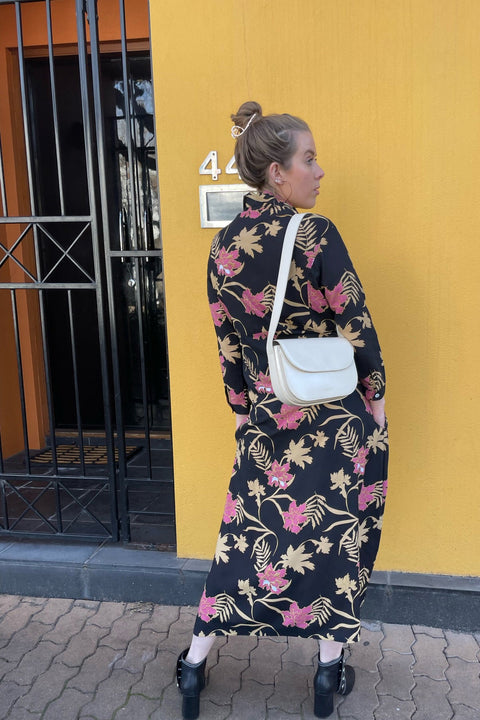 Violet Fish I George Dress - Midnight Rose