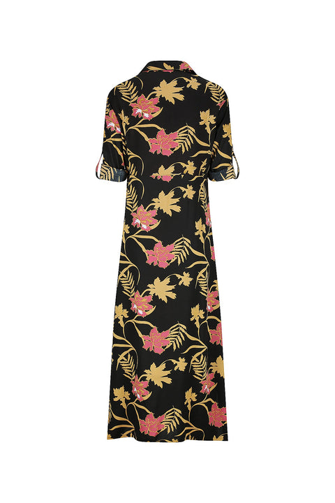 Violet Fish I George Dress - Midnight Rose