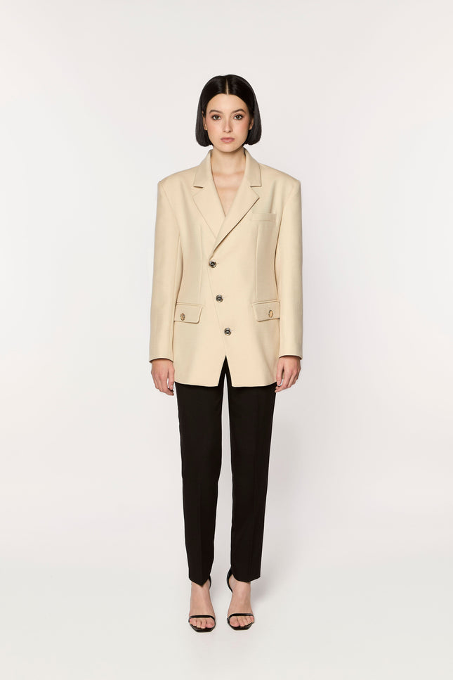 GIODORO | Gianza Off-White Wool Blazer