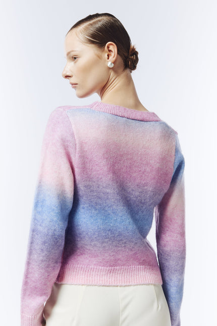 Sour Figs lightweight pastel cardigan with unique colour variation