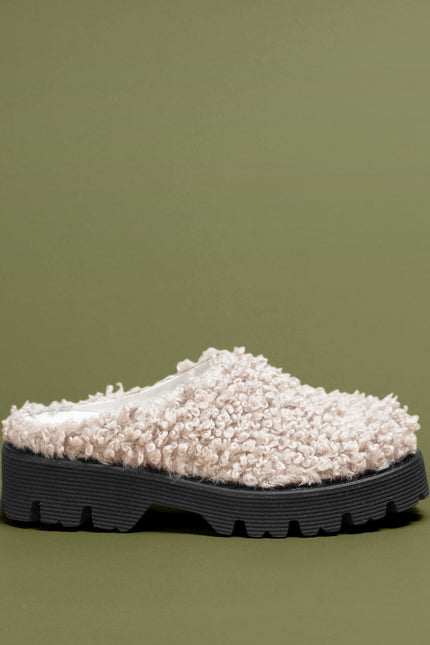 O2 Monde | Hebo Slippers beige shearling