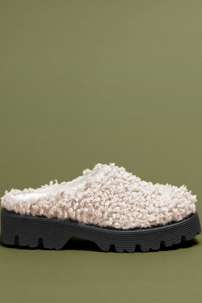 O2 Monde | Hebo Slippers beige shearling
