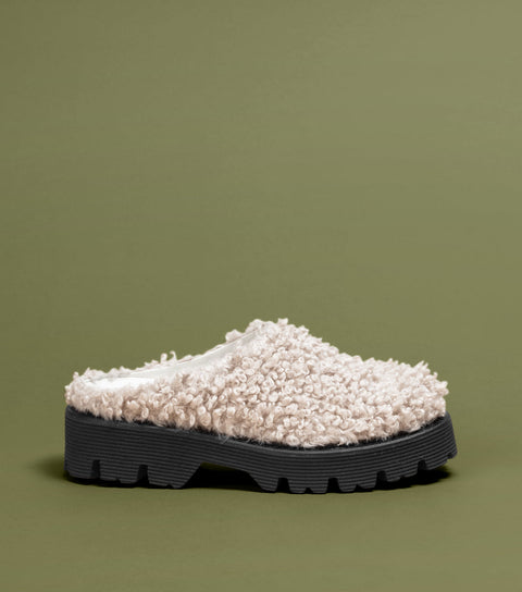 O2 Monde | Hebo Slippers beige shearling