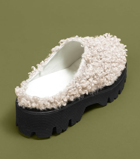 O2 Monde | Hebo Slippers beige shearling
