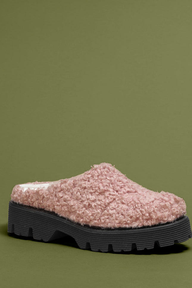 O2 Monde | Hebo Slippers pink shearling